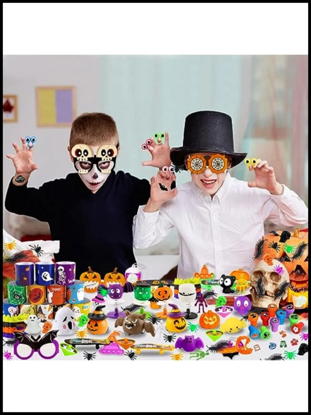 Halloween Party Favors Bulk 210 Pcs Toys for Kids Trick or Treat Classroom